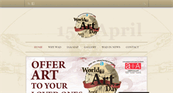 Desktop Screenshot of iaaworldartday.com